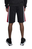 Weiv Mens Color Block Stripe Sweat Shorts