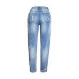 Long Jeans Loose Women Hole Jeans Pants Plus Size