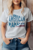 American Mama Retro 4th of July Graphic Tee
