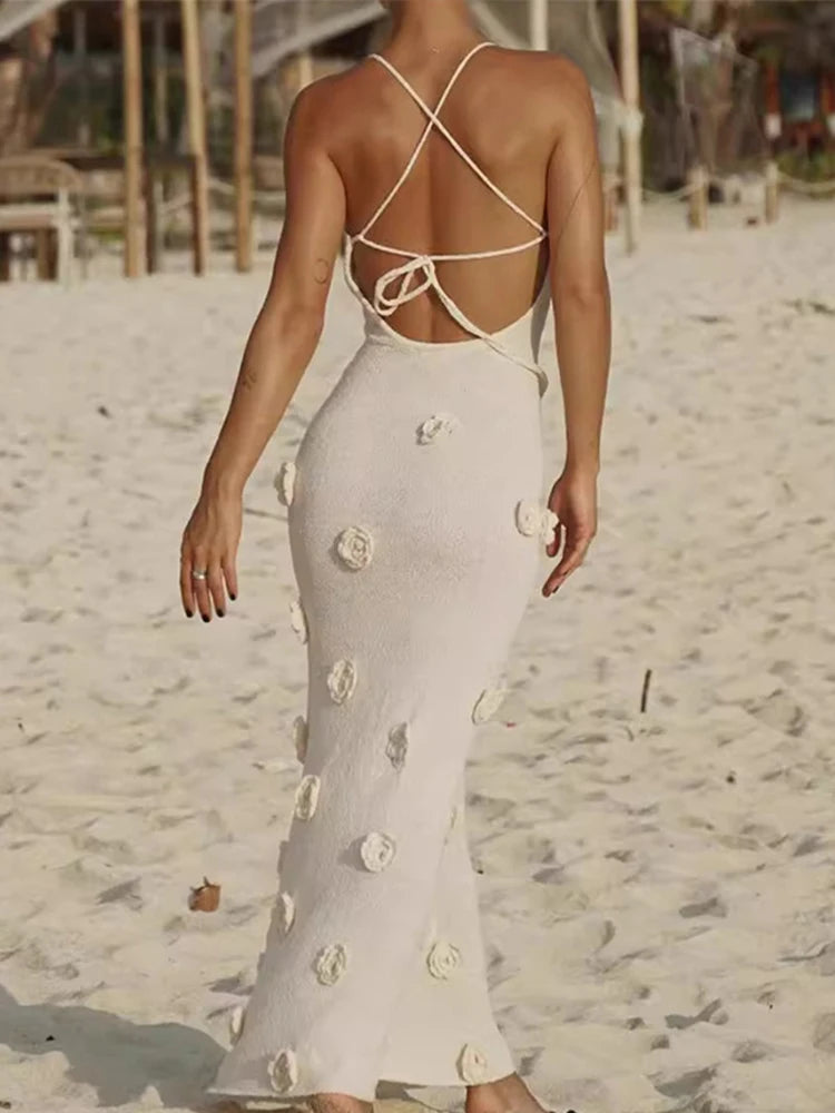 Sandy Beaches Maxi Dress| Brown